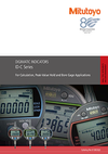 Digimatic Indicators for Peak-Value Hold, Calculation and Bore Gage Applications